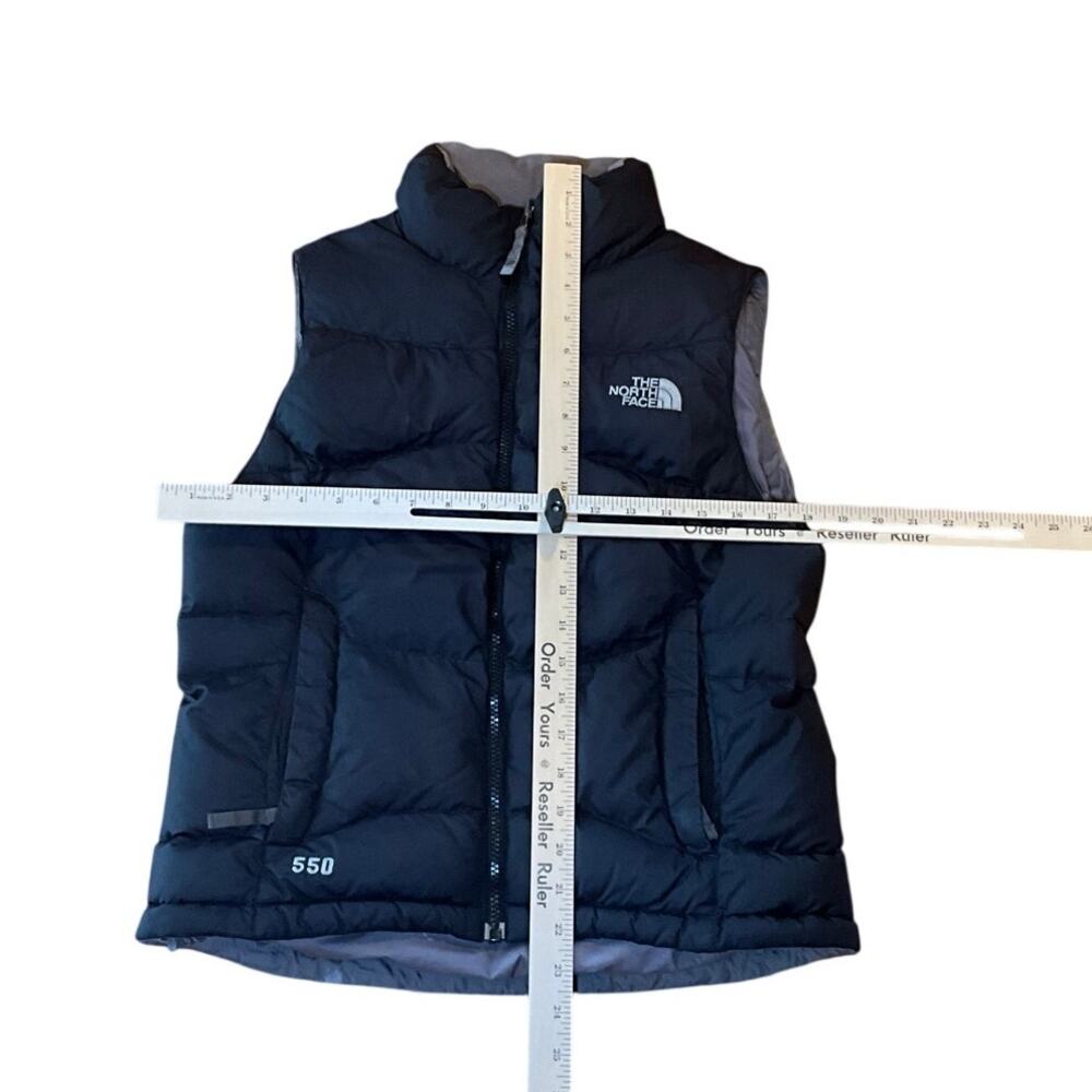 The North Face Insulated Puffer‎ Vest Full Zip Front Pockets Black Womens Size S